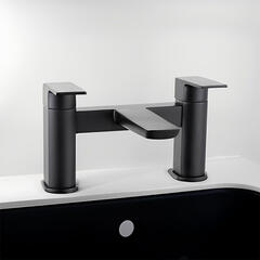 muro black bath filler tap