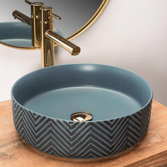 Ashley Blue Counter Top Washbasin Main