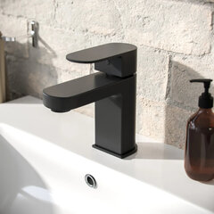 Lifestyle Image of Virgo Black Mono Basin Tap