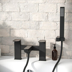 Virgo Black Bath Shower Mixer Tap