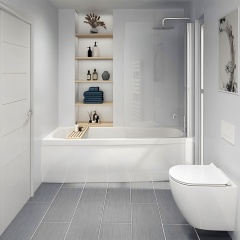 perform panel wet wall white gloss various sizes square edge or nu-lock