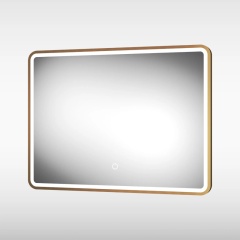 Main Image for Brushed Brass Frontier LED Mirror with Demister