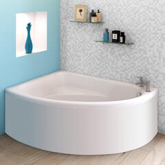 Designer quality Trojan Orlando Offset Corner Bath and Panel