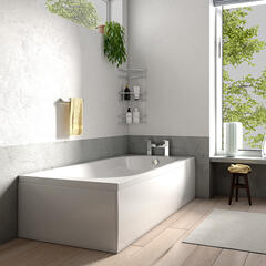 Mercury 1500x700 Straight Bath