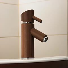 Robin Wooden Mono Basin Mixer Tap