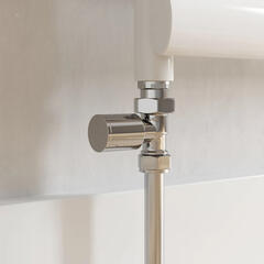 Minimalistic Straight Radiator Valves