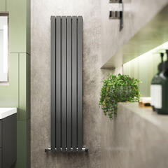 Grey Sloane Double Panel Radiator