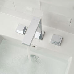 NotIon 3 Hole Basin Mixer Deck Mounted in Waste