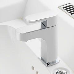 Life Mini Mono Basin Mixer Single Lever Deck Mounted Smooth Bodied Waste Optional