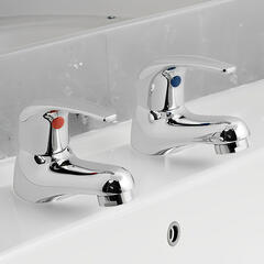 Matrix Basin Pillar Taps Deck Mounted