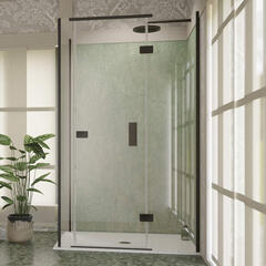 Ic1290 IllusIon Corner Hinged Shower Enclosure Ellegant Stylish Bathroom Accessory