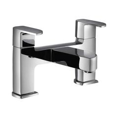 Alive 2 Hole H Type Bath Filler Stainless Steel and chrome Finish Wall Mounted Tap