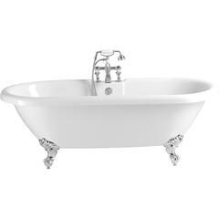 Baby Oban Freestanding Round Acrylic Bath 1495x630 Including Feet