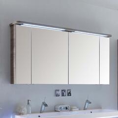 Balto 1200 Bathroom Cabinet with Mirror 4 Door Including Light Canopy and Shaver Socket