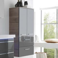 Balto Wall Hung Double Bathroom Storage Cabinet 2 Doors 2 Drawers