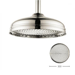 Belgravia 12 inch Shower Head Nickel, Round Head