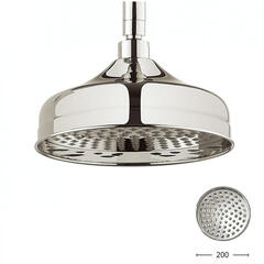 Belgravia 8 inch Shower Rose Nickel, Round Head