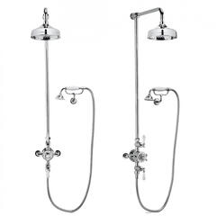 Belgravia Multi Function Shower Valve With Cradle Handset And bracket, Round Head