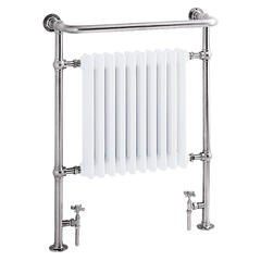 Clifton Heated Towel Rail Chrome Modern Bathroom Designer Towel Rail