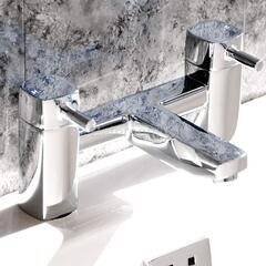 inspirational Modern CHROME Bath Filler  With a featured Standard spout And a lever Handle