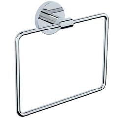 Continental Towel Ring Square Contemporary Bathroom