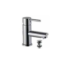 Florentine Single Lever Basin Mixer with 375mm Long Braided Hoses & Click Clack Basin Waste, Slotted (ALD-729), HP 1.0