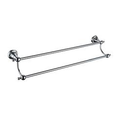 Holborn Double Towel Rail Chrome  Bathroom Accessory