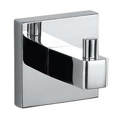 Kubix Single Chrome Straight Design Robe Hook for Bathroom and Cloakroom