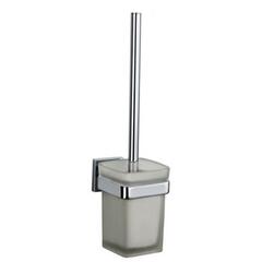 Kubix Chrome Wall Mounted Toilet Brush & Holder Easy to Install High Quality Bathroom Accessory