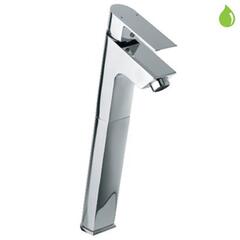 Lyric Single Lever High Neck Basin Mixer Without Popup Waste, with 600mm Long Braided Hoses, HP 1.0