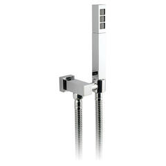 Mix Single Function Mini Shower Kit With Integrated Outlet And Bracket Wall Mounted, Rectangle Head