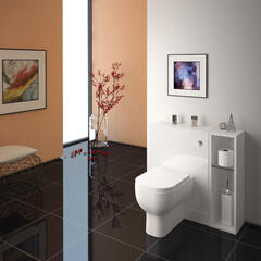 PATELLO BACK TO WALL 800 COMBINATION UNIT WHITE Contemporary