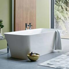 Patinato Grande Freestanding White Clear Stone Bath