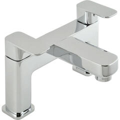 sheek Modern CHROME 2 Hole Bath filler Tap  With a featured Standard spout And a lever Handle
