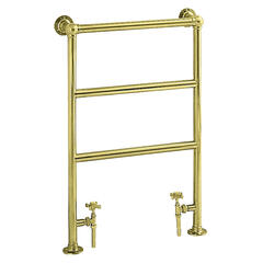 Portland Heated Towel Rail Vintage Gold Contemporary Bathroom Flat Towel Rail