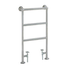 PortlAnd Htr Chrome Contemporary Bathroom Flat Towel Rail