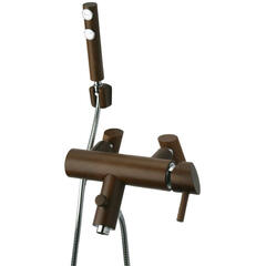 Product image for Robin Wooden Deck Mounted Bath and Shower Mixer Tap