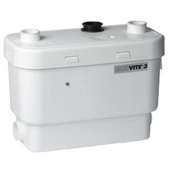 Sanivite Saniflo Unit Shower Pump and Saniflo Contemporary Bathroom