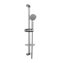 Slide Shower Rail (24mm & 600mm) with Multifunction Hand Shower, 8mm 1.5M Long Flexible Hose and soap dish, LP 0.3