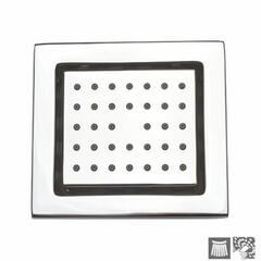 Tilting Rectangular Chrome Rectangular Shower Bodytile, HP 1.0, Square Head