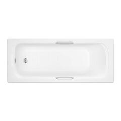 quality round Trojan Granada 2 1675mm 5mm Twin Grip Bath White 2TH