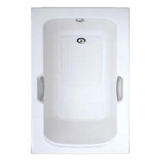 quality rectangle Trojan Granada Twin Grip Bath single ended