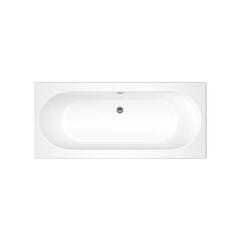 modern round Trojancast Cascade 1700 x 700 Bath White single ended bath