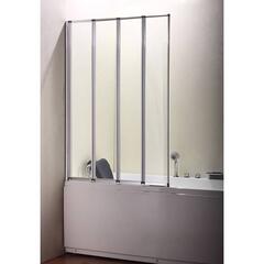 Volente 1000 4 Fold Screen Silver Modern Bathroom