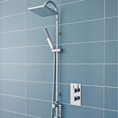 C/p Worth Shower Kit With Concealed Outlet Elbow