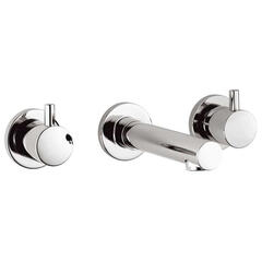 Zoo 3 Hole Basin Mixer Bathroom knob spout Taps