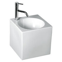 Cubo2 Ceramic Basin Wall Hung straight Designer and Stylish Bathroom Accessory