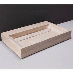 Forzalaqua Bellezza 60 Natural Stone Basin Travertine for High Quality Bathroom