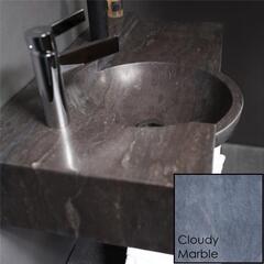 Forzalaqua Laguna Natural Stone Basin Cloudy Marble Designer Stylish Bathroom Accessory