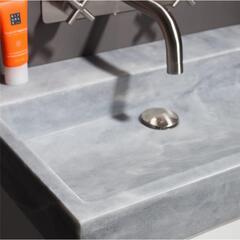 Forzalaqua Palermo 100 Natural Stone Basin Cloudy Marble Stylish Bathroom Washbasin